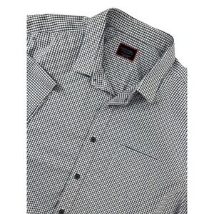 UNTUCKit De Bortoli Mens XX-Large Navy Gingham Short Sleeve Performance Shirt